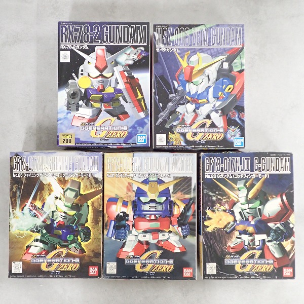 SDガンダムGジェネレーション-0 Gガンダム(ゴッドフィンガーモード)/ゼータガンダム 等 5点セット