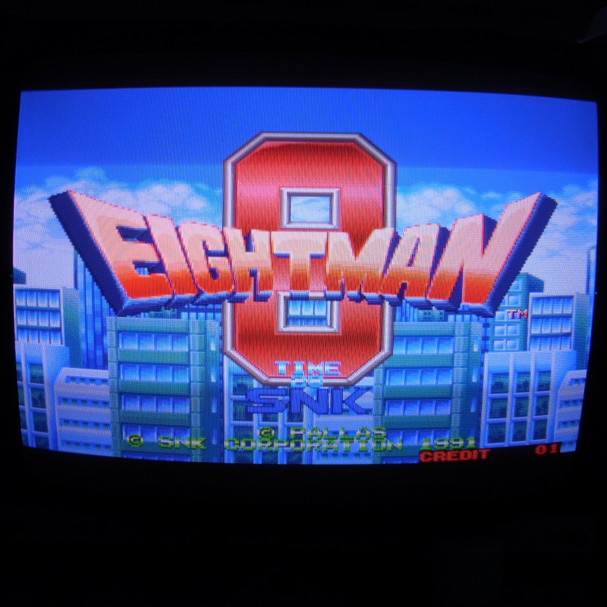 【中古アーケード基板】エスエヌケイ/SNK 8マン エイトマン EIGHTMAN MVS インストプラ板純正