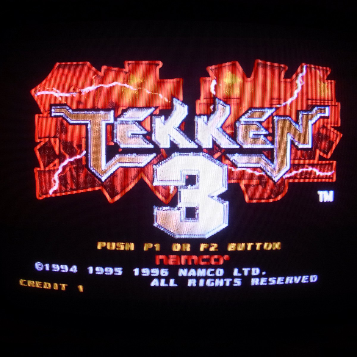 【中古アーケード基板】ナムコ/NAMCO 鉄拳3 TEKKEN 3 イン取帯純正 コンパネシール付き 電池交換済