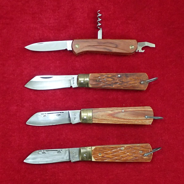 割込 特殊鋼 EKA 折畳ナイフ 4本セット