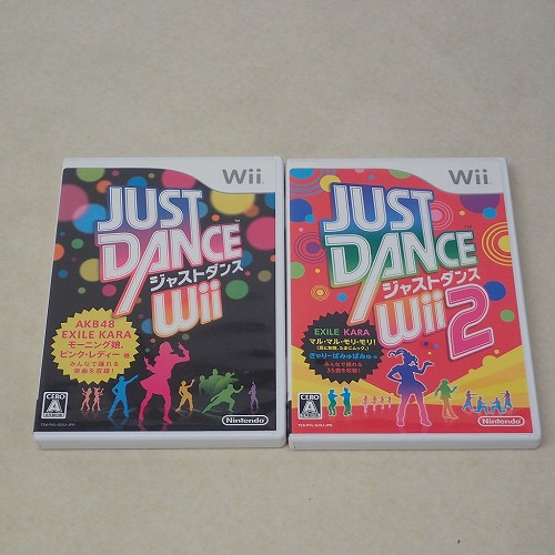 【中古ソフト】Wii |ジャストダンス Wii/ジャストダンスWii 2 まとめて 2本セット