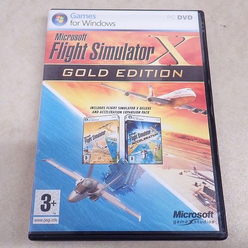 【中古PCソフト】Windows｜Flight Simulator X GOLD EDITION EU版 DVD