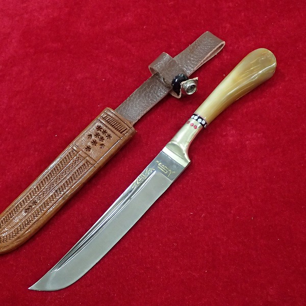 ウイグル 民族ナイフ インサギル 装飾ナイフ 牛骨ハンドル