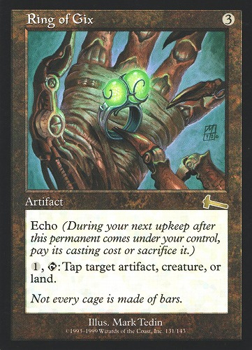 中古MTG【ULG】ギックスの指輪 / Ring of Gix 《英》（MTG/マジック:ザ・ギャザリング）【管理:M0598A】