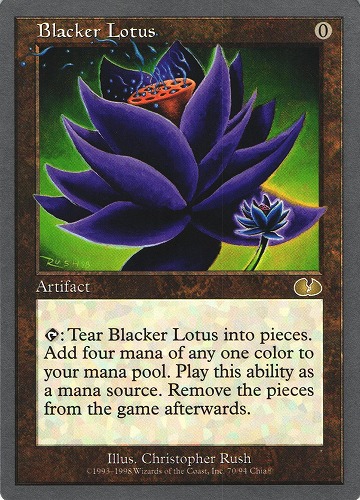 中古MTG【UGL】Blacker Lotus 《英》（MTG/マジック:ザ・ギャザリング）【管理:M0605A】