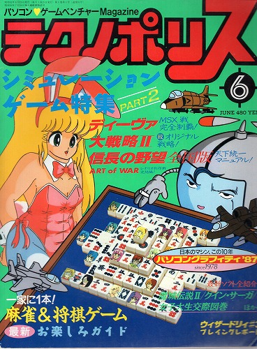 【中古書籍】テクノポリス 1987年6月号