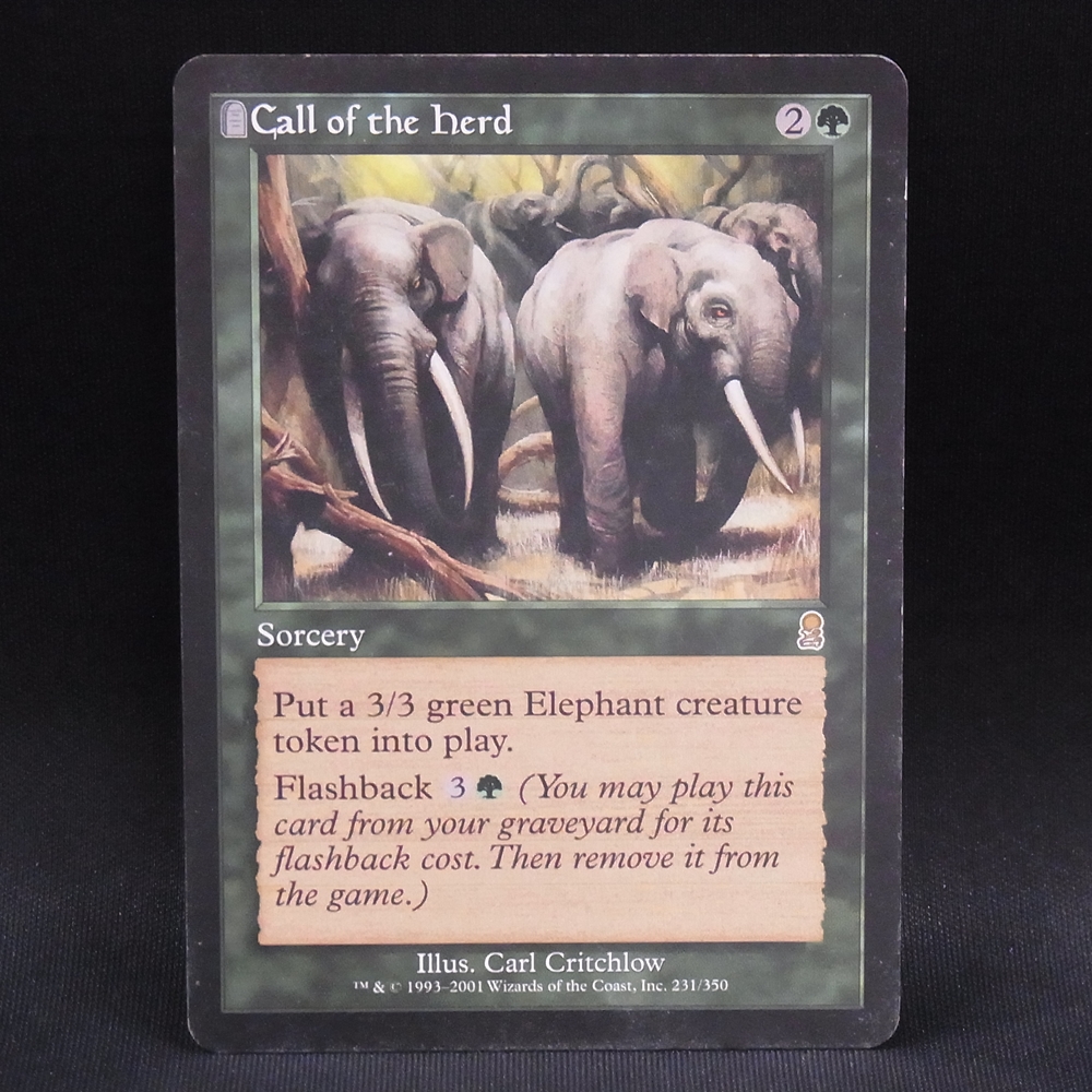 ◆【中古MTG】マジックザギャザリング│獣群の呼び声/Call of the Herd【ODY/EN】