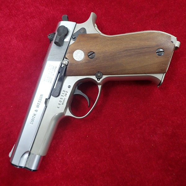 MGC S&W M39 ABSモデルガン オールシルバー 木製グリップ