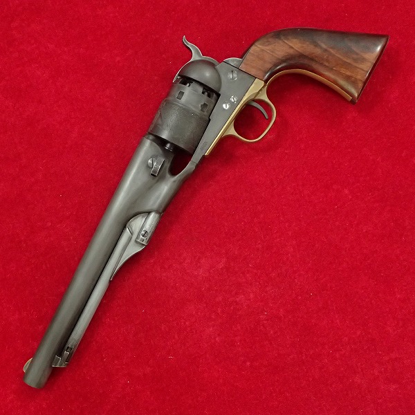 HWS コルト M1860 アーミー モデルガン 木製グリップ 表面加工