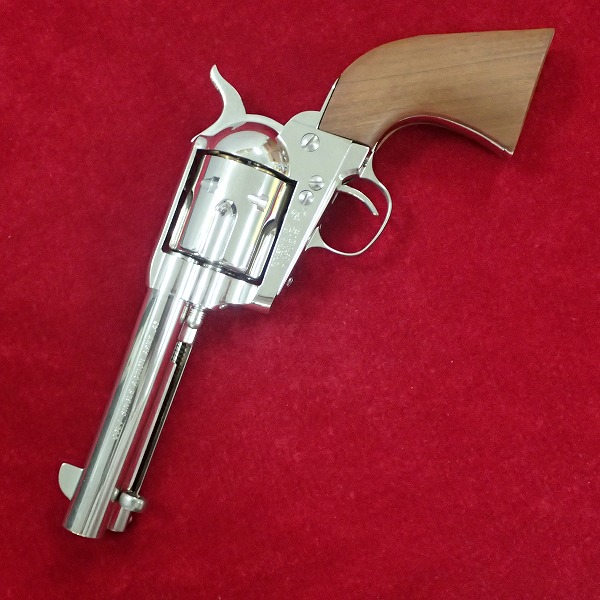 ハドソン コルト SAA シビリアン ニッケルシルバー 木製グリップ モデルガン