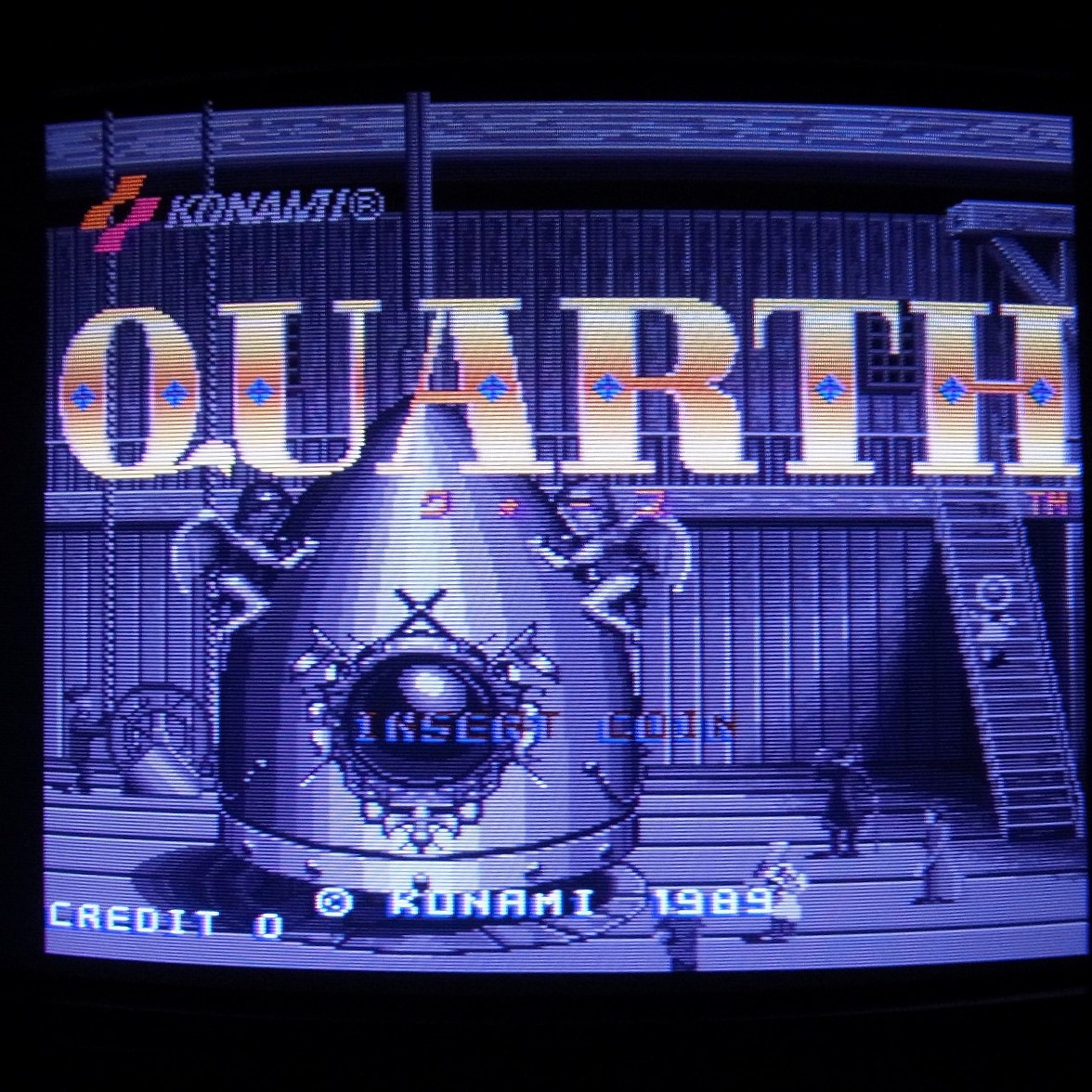 【中古アーケード基板】コナミ/KONAMI クォース QUARTH シリアル一致 イン取帯純正