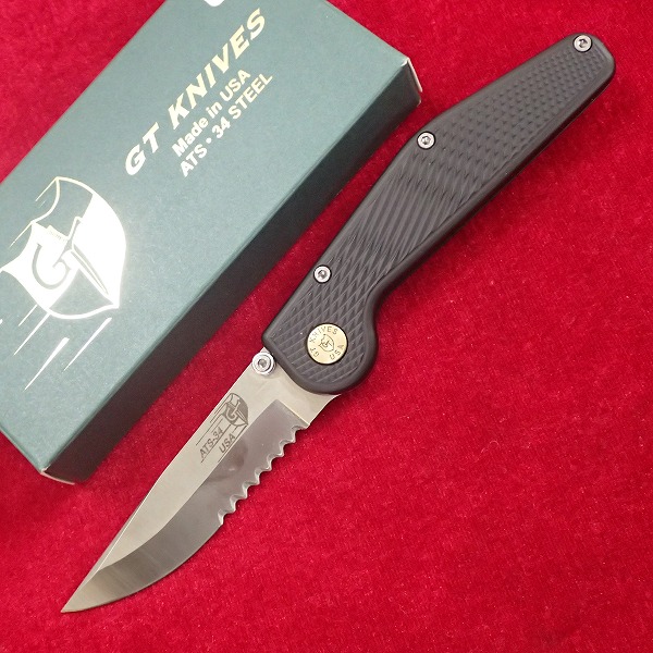 GT KNIVES ATS-34 フォールディングナイフ ボタンロック