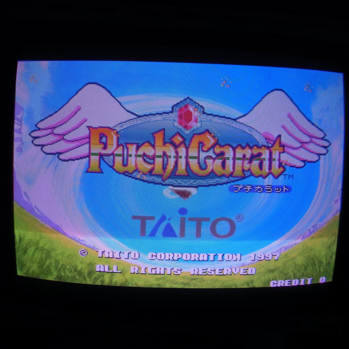 【中古アーケード基板】タイトー/TAITO プチカラット Puchi Carat F3 イン取帯純正 小冊子付