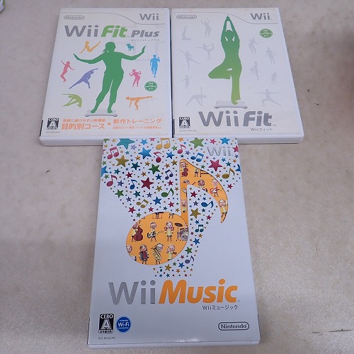 【中古ソフト】Wii｜Wii Music/Wii Fit/Wii Fitplus  まとめて3本セット