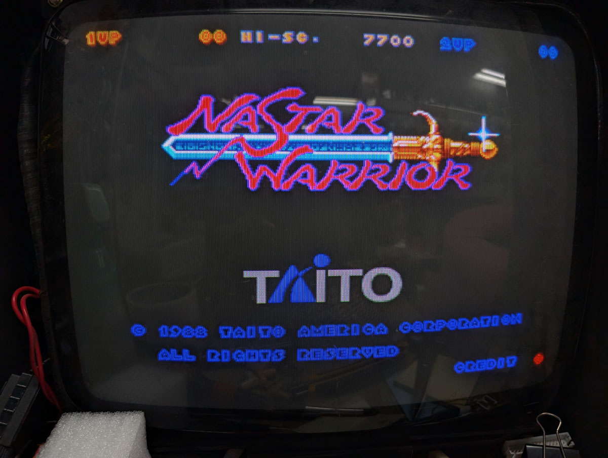 【店頭併売品】（アーケード基板）タイトー「ラスタンサーガII（海外版）」【AR-3644】