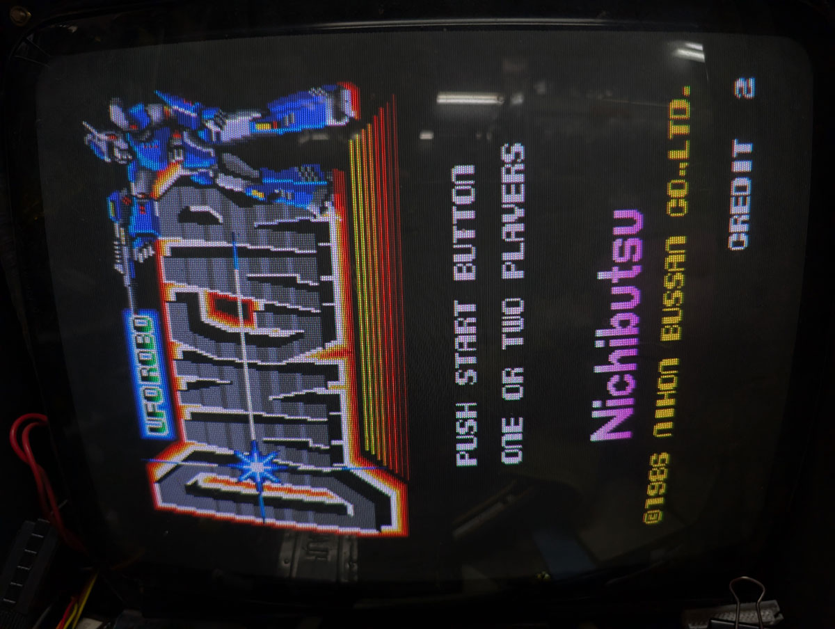 【店頭併売品】（アーケード基板）日本物産「UFOロボダンガー」【AR-3641】