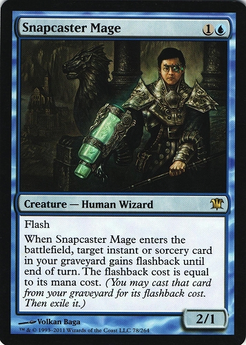 中古MTG【ISD】瞬唱の魔道士/Snapcaster Mage《英》（MTG/マジック:ザ・ギャザリング）【管理:M0621】