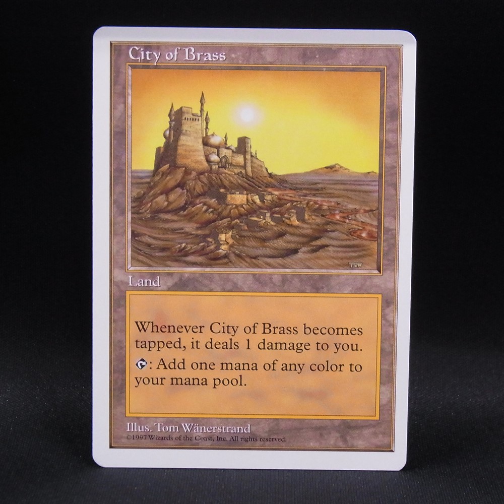 ◆【中古MTG】マジックザギャザリング│真鍮の都/City of Brass【5ED/EN】