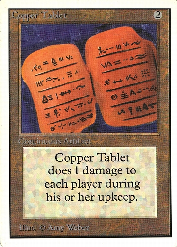 中古MTG【2ED】Copper Tablet《英》（MTG/マジック:ザ・ギャザリング）【管理:M0636A】