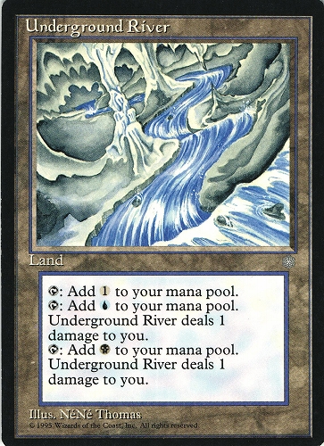 中古MTG【ICE】地底の大河 / Underground River《英》（MTG/マジック:ザ・ギャザリング）【管理:M0639A】