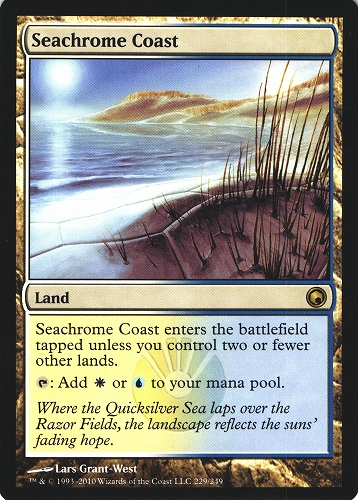 中古MTG【SOM】金属海の沿岸 / Seachrome Coast《英》（MTG/マジック:ザ・ギャザリング）【管理:M0691A】