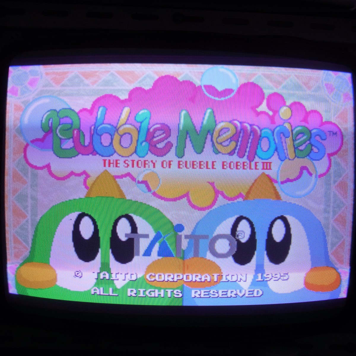 【中古アーケード基板】タイトー/TAITO バブルメモリーズ BUBBLE MEMORIES F3 イン取純正
