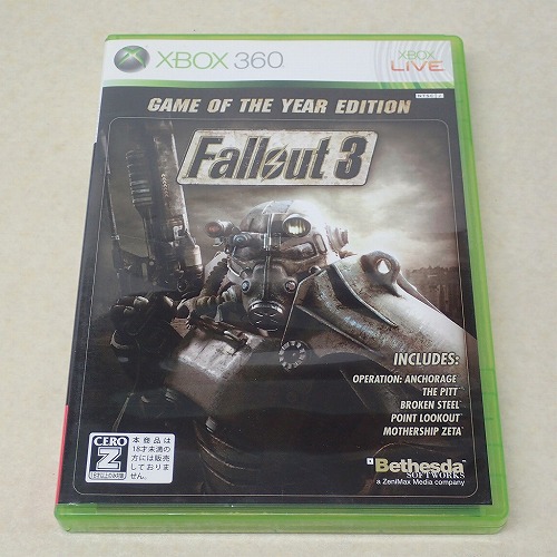 【中古ソフト】XBOX360｜フォールアウト3 Game of The Year Edition