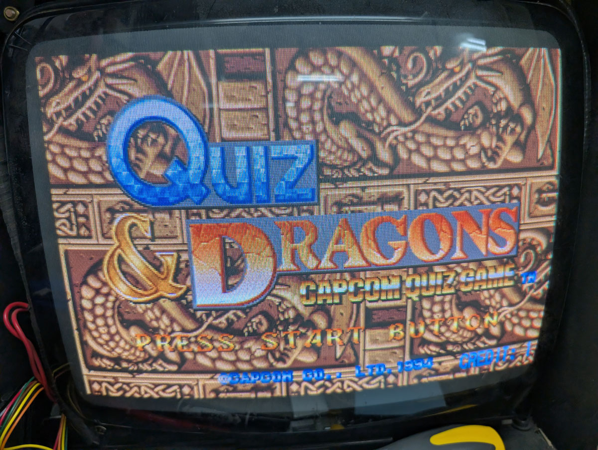 【店頭併売品】（アーケード基板）カプコン「クイズ & ドラゴンズ」【AR-3677】