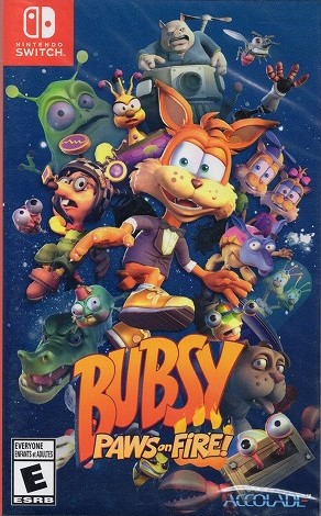 【中古ソフト】Switch｜Bubsy Paws On Fire 北米版 未開封