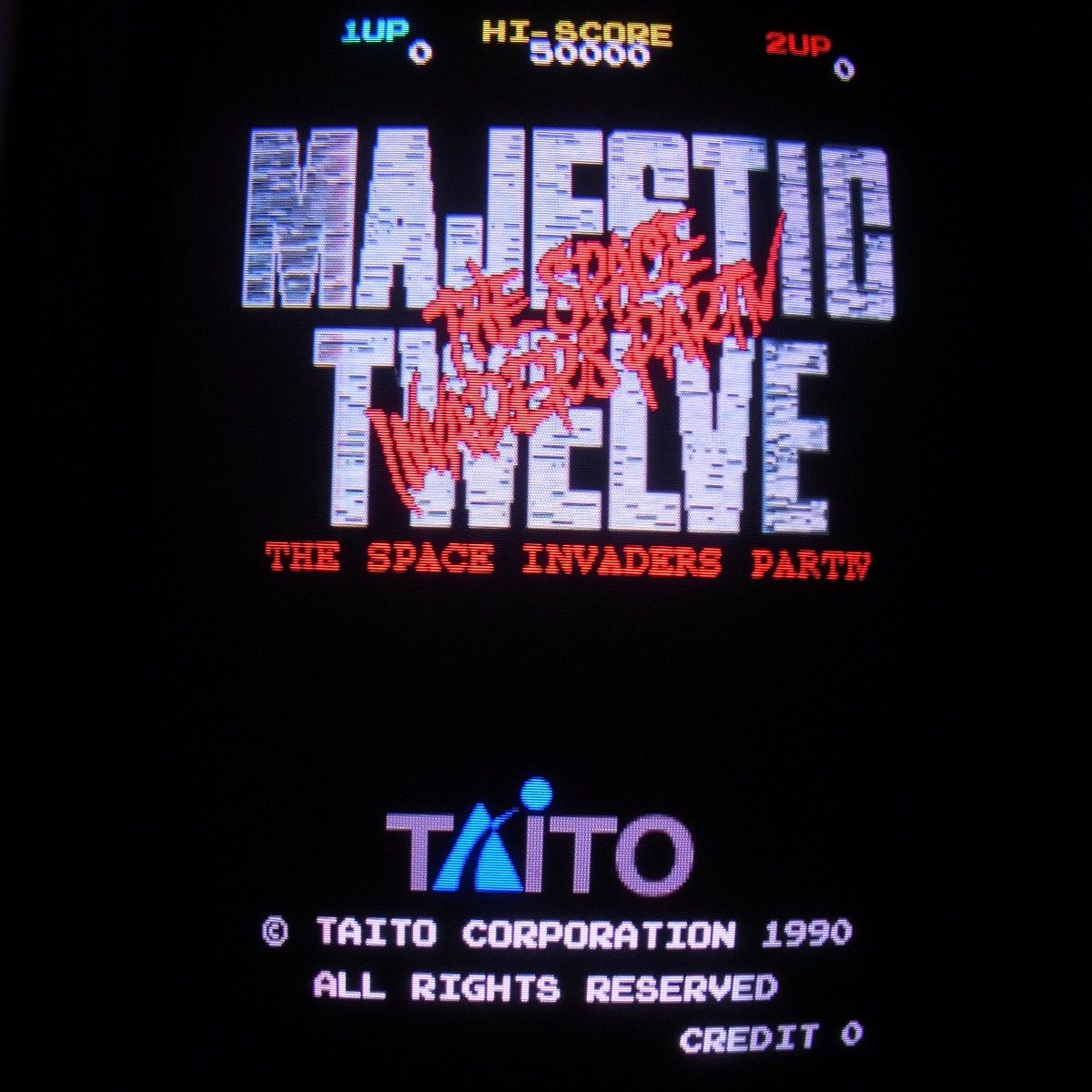 【中古アーケード基板】※ROMのみ タイトー/TAITO マジェスティックトゥエルブ MJ-12 スペースインベーダー F2 インスト帯純正