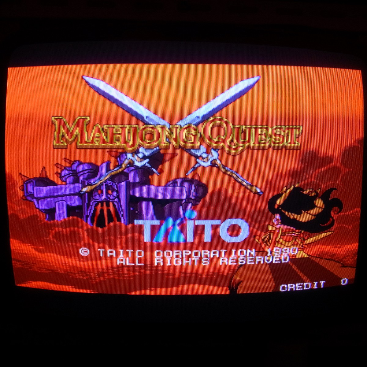 【中古アーケード基板】※ROMのみ タイトー/TAITO マージャンクエスト F2 インスト純正