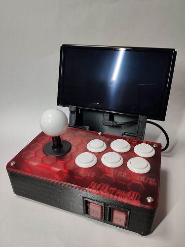 Eastern スタンド一体型アーケードスティック for NS(クリアレッド) / FAR EAST PINBALL