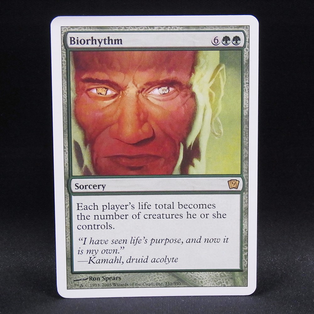 ◆【中古MTG】マジックザギャザリング│生命の律動/Biorhythm【9ED/EN】