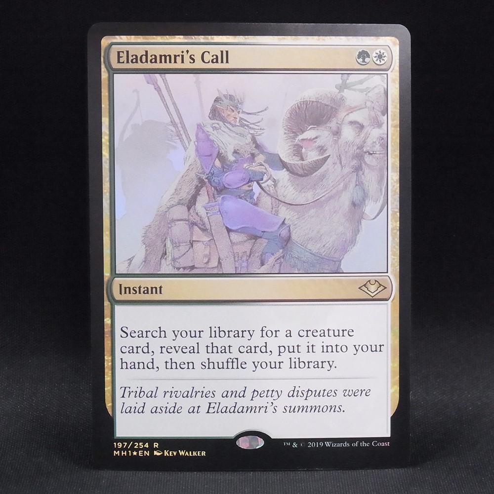 ◆【中古MTG】マジックザギャザリング│エラダムリーの呼び声/Eladamri's Call（FOIL）【MH1/EN】