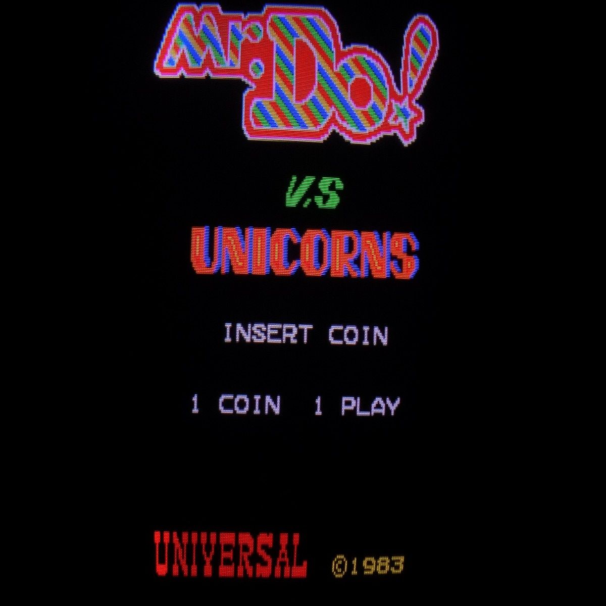 【中古アーケード基板】ユニバーサル/UNIVERSAL ミスター・ドゥ 対 ユニコーン Mr. Do! V.S UNICORNS インスト1枚純正