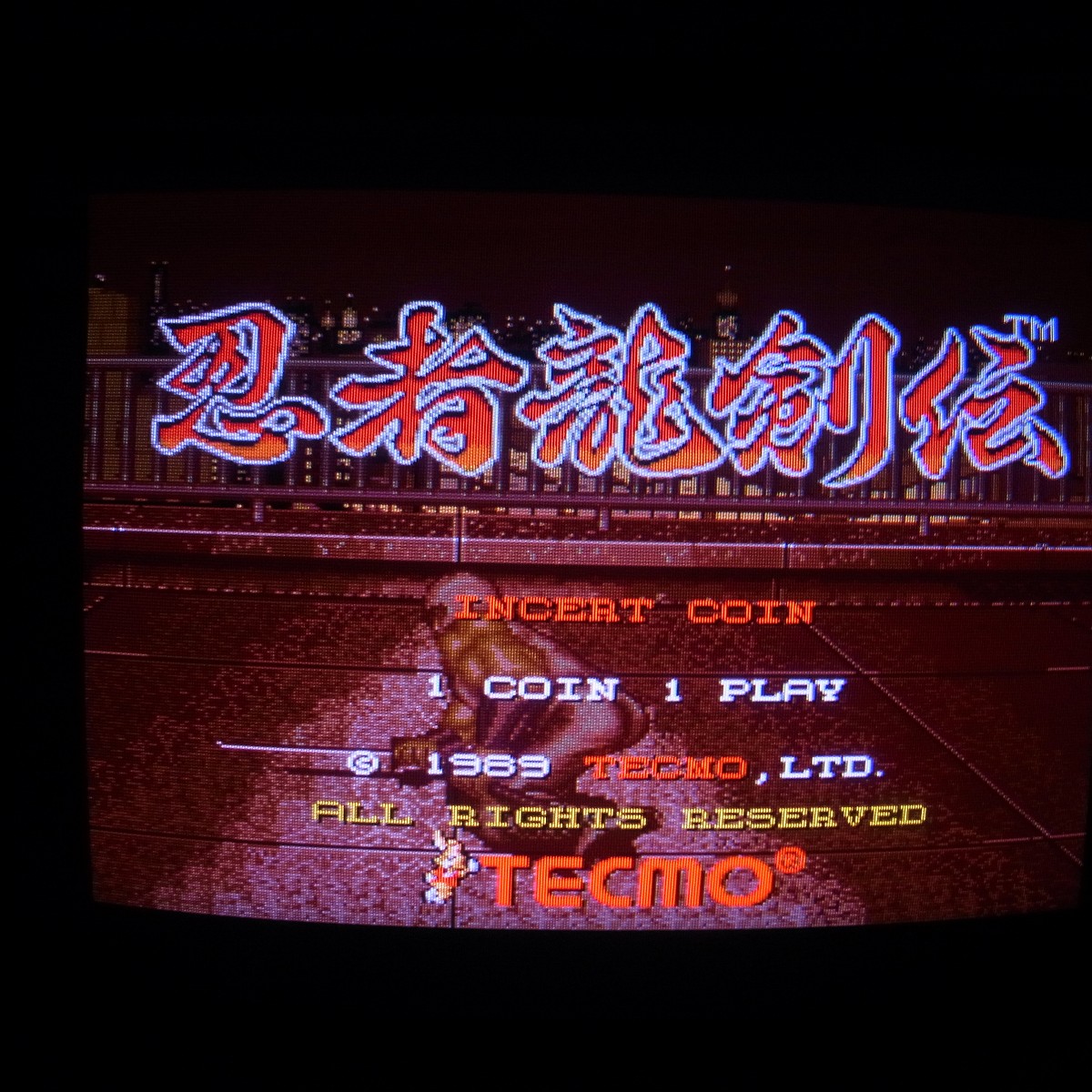 【中古アーケード基板】テクモ/TECMO 忍者龍剣伝 インスト純正
