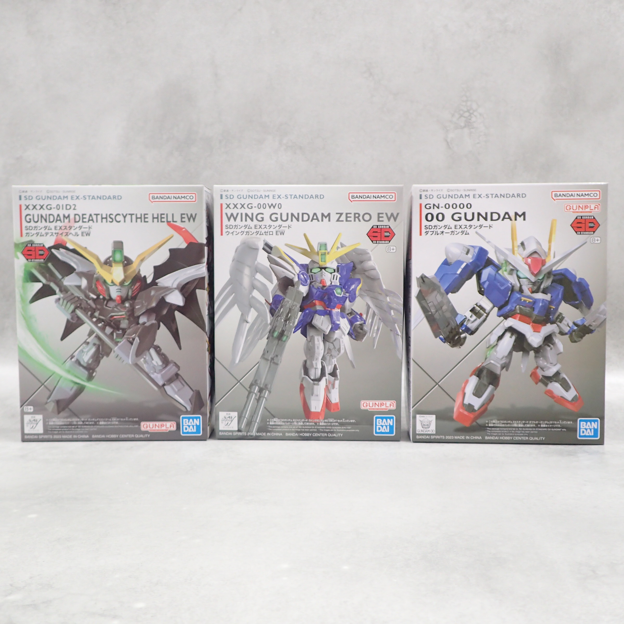 SDガンダム EXスタンダード ガンダムデスサイズヘル EW/ウイングガンダムゼロ EW/ダブルオーガンダム 3点セット