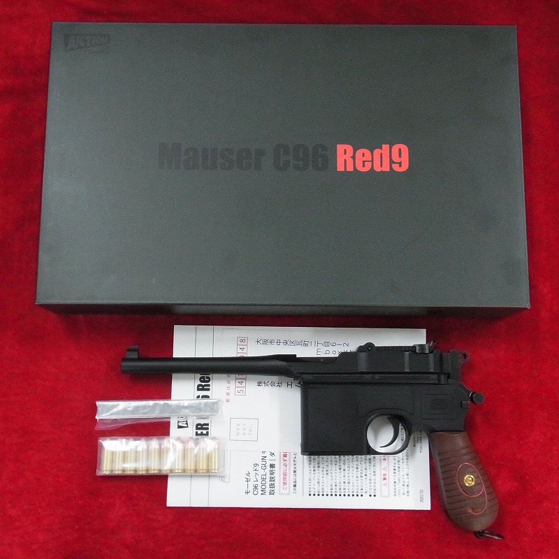 A!CTION MAUSER C96 Red9 マットブラック モデルガン