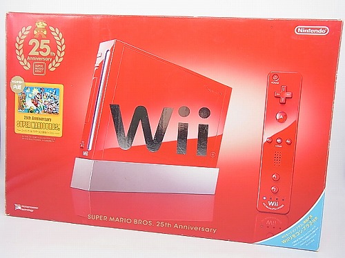 【中古ハード】Wii│Wiiレッド スーパーマリオ25周年仕様