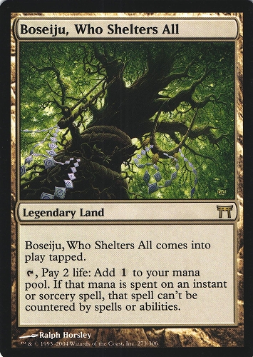 中古MTG【CHK】すべてを護るもの、母聖樹 / Boseiju, Who Shelters All 《英》（MTG/マジック:ザ・ギャザリング）【管理:M0887A】