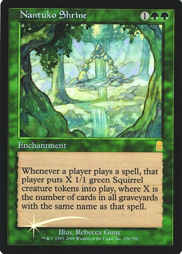 中古MTG【ODY】[Foil] ナントゥーコの祭殿 / Nantuko Shrine《英》（MTG/マジック:ザ・ギャザリング）【管理:M0927A】