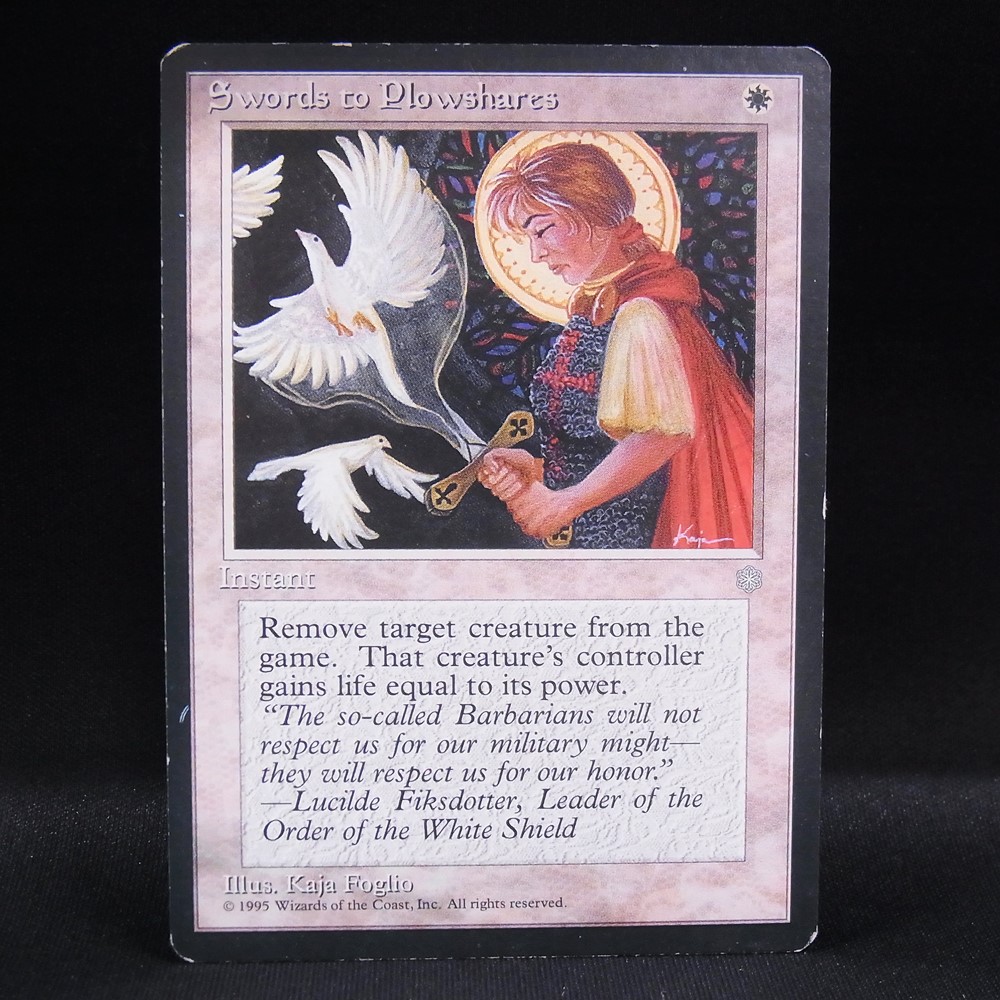 ◆【中古MTG】マジックザギャザリング│剣を鍬に/Swords to Plowshares【ICE/EN】