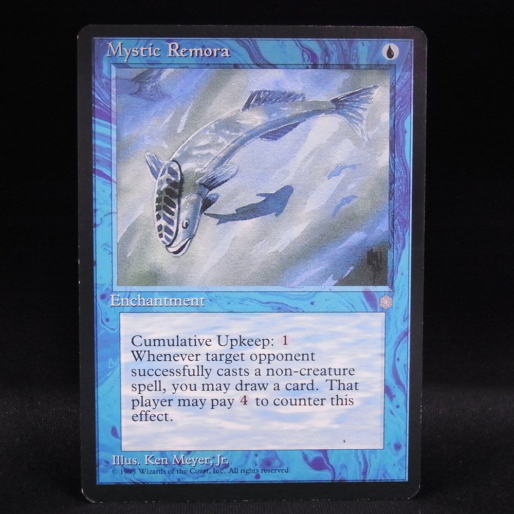 ◆【中古MTG】マジックザギャザリング│神秘的負荷/Mystic Remora【ICE/EN】