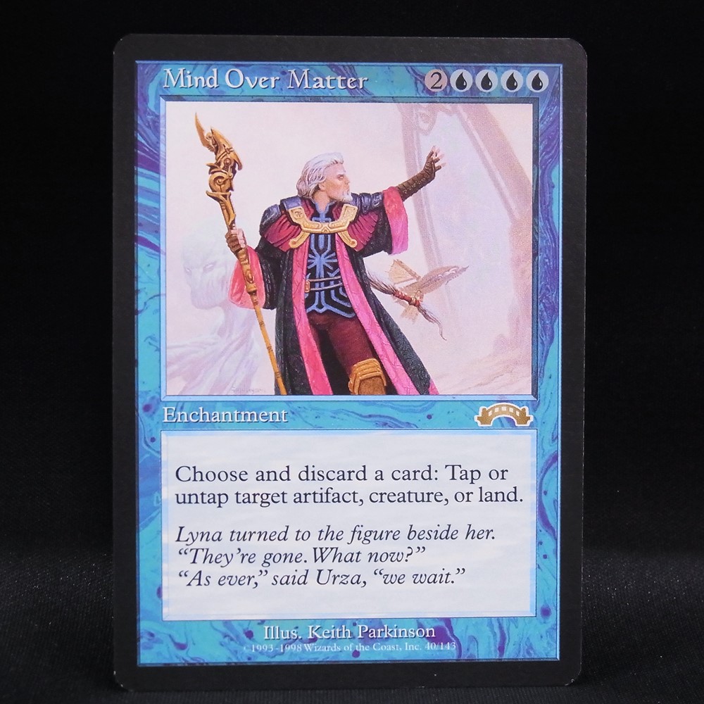 ◆【中古MTG】マジックザギャザリング│精神力/Mind Over Matter【EXO/EN】