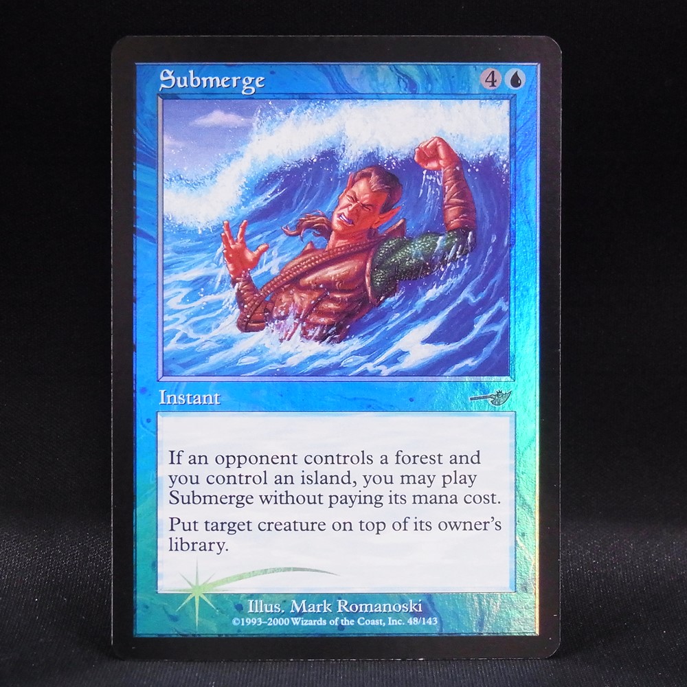 ◆【中古MTG】マジックザギャザリング│水没/Submerge(FOIL)【NEM/EN】