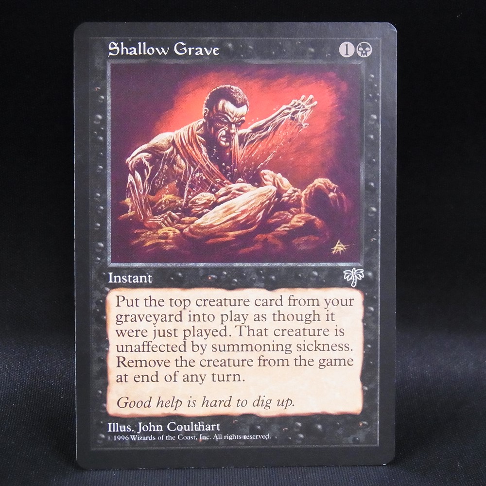 ◆【中古MTG】マジックザギャザリング│浅すぎる墓穴/Shallow Grave【MIR/EN】