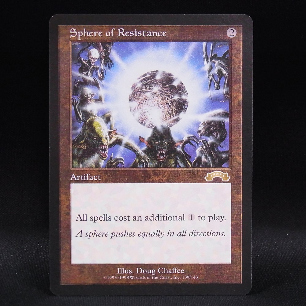 ◆【中古MTG】マジックザギャザリング│抵抗の宝球/Sphere of Resistance【EXO/JP】