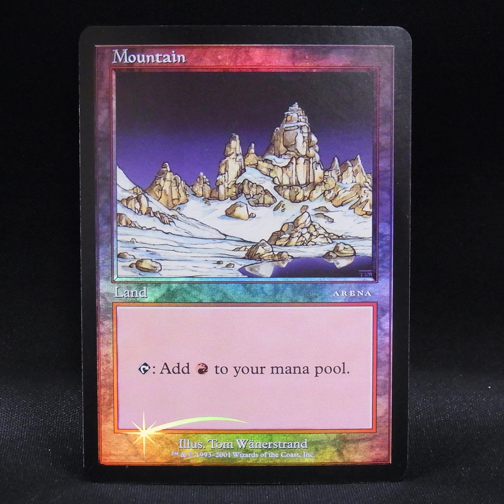 ◆【中古MTG】マジックザギャザリング│山/Mountain(FOIL)【ARENAプロモ/EN】