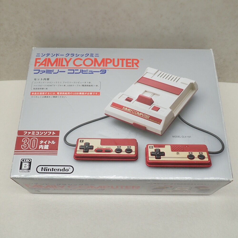 【中古ハード】 FC│ニンテンドー クラシックミニ ファミリーコンピューター CLV-101 本体