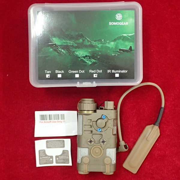 SOMOGEAR NGAL フラッシュライト レッドレーザー 金属製